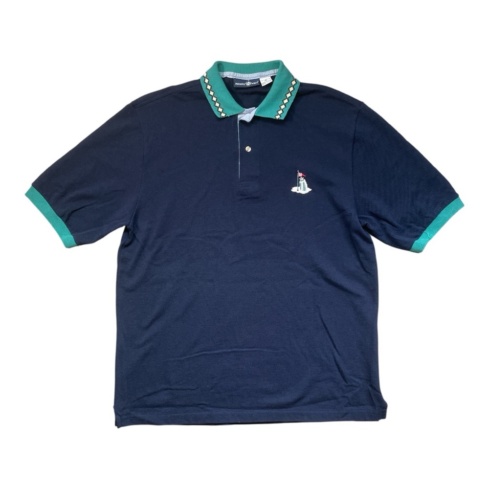 Points West Polo, Navy, Size Medium